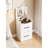 (48Cm) 3 In 1 Vanity Desk With Plip Top Mirror,Small Make Up Vanity Set With Visible Glass Desktop, Compact Makeup Vanity With 3 Drawers, Dressing Table, Prime Day, Deals For You Days-1153309195