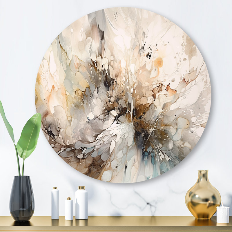 Abstract Wall Decor on Metal, 29" H x 29" W x 1" D