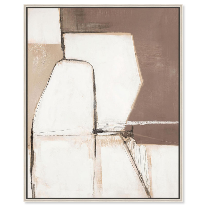 «Reclining Form III Brown Decor» par Art Remedy, H 16 po x l 20 po, Toile tendue avec châssis