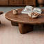 Table basse en bois massif Wabi-sabi minimal