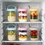 Ensemble de 6 contenants pour avoine de nuit avec couvercles et cuillères, pots Mason résistants aux fuites de 16 oz pour yogourt, salade, céréales, pudding au chia, ensemble multicolore (rose, bleu, jaune, gris)