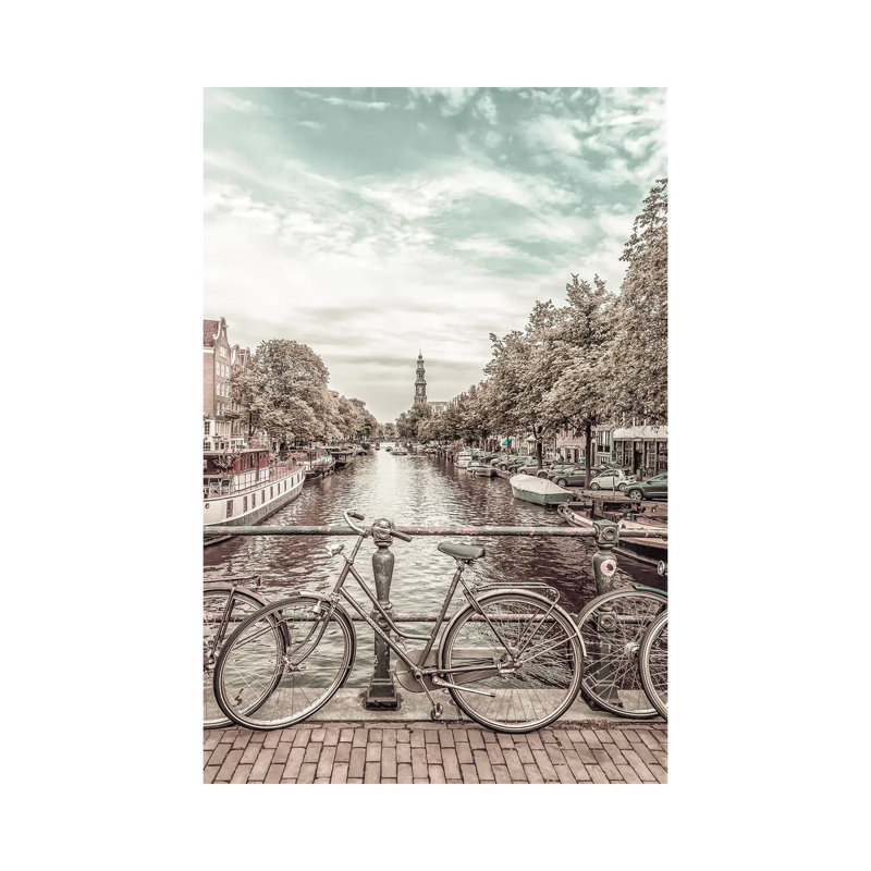 Typical Amsterdam by Melanie Viola - Wrapped Canvas Print, 20.32 cm H x 30.48 cm W