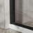 Shower Door 60 In. X 72 - Clear Tempered Glass, Matte Black, Magnificent W H Double Sliding Glass With Black Aluminum Frame, Stainless Steel Hardware