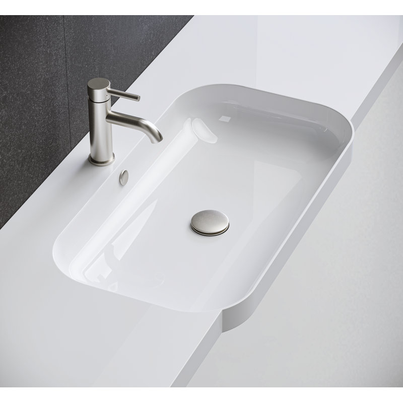 2.4'' W Drain Stopper, Brushed Nickel