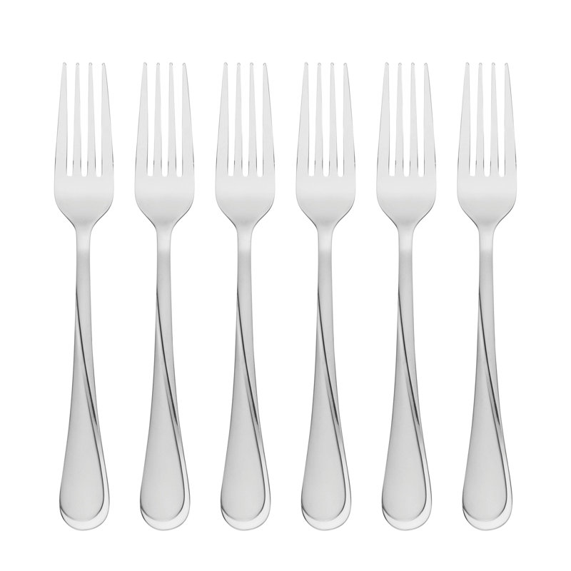 Cambridge Gravity Sand Dinner Forks, Set of 6