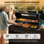 Ensemble de cuisine d'extérieur modulaire de 63 po x P 25 po x H 48 po avec barbecue à 6 brûleurs, armoire de rangement et comptoir en granite