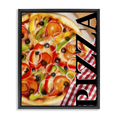 Cadre flottant Gourmet Traditional Pizza, design par Kim Allen