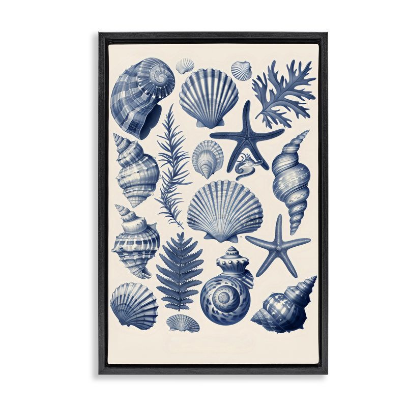 Cadre flottant de la collection Conch & Creature, design par LSR Design Studio, Cadre flottant noir de jais