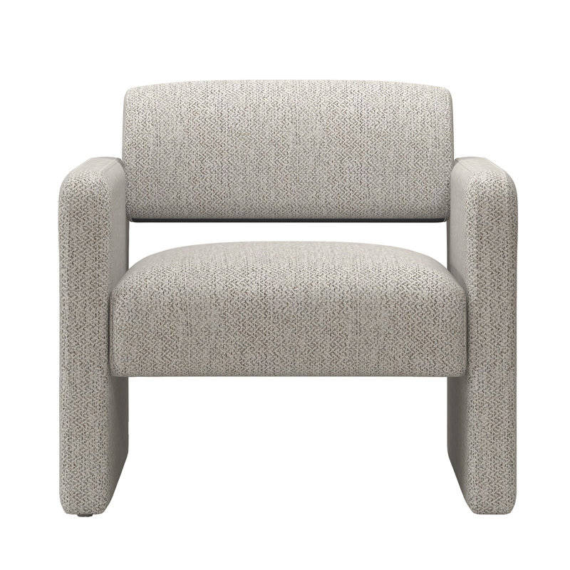 Upholstered Comfortable Chair, Light Gray Velvet