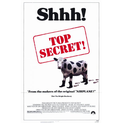 Pop Culture Graphics " Top Secret Movie Poster "