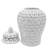 Stoneware Ceramic Jar with Intricate Cutout Design and Removable Lid-1243770566-1328340791
