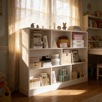 Bibliothèque standard à 3 niveaux H 40,9 po x l 39,4 po Anesha