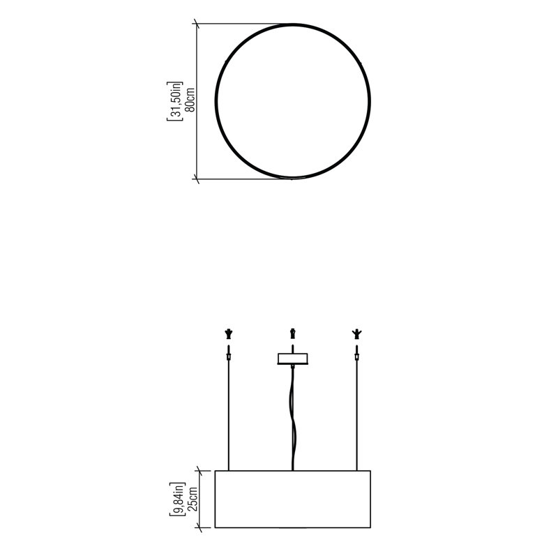 Luminaire suspendu cylindrique Cilíndrico, Blanc organique
