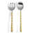 Truro 2 Piece Stainless Steel (18/10) Wood Stainless Steel Salad Servers-44956367