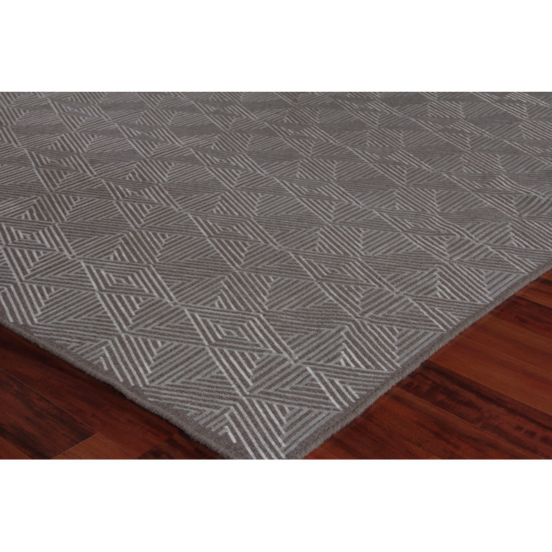 Pavilion Geometric Area Rug in Gray, Rectangle 12' x 15'