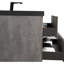 Meuble-lavabo de 48 po avec lavabo et lavabo en quartz, meuble moderne gris. Tiroirs à fermeture en douceur pour une armoire de bain sophistiquée, gris.