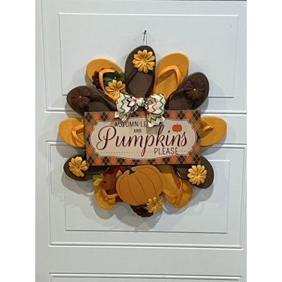 Couronne de citrouille d'automne