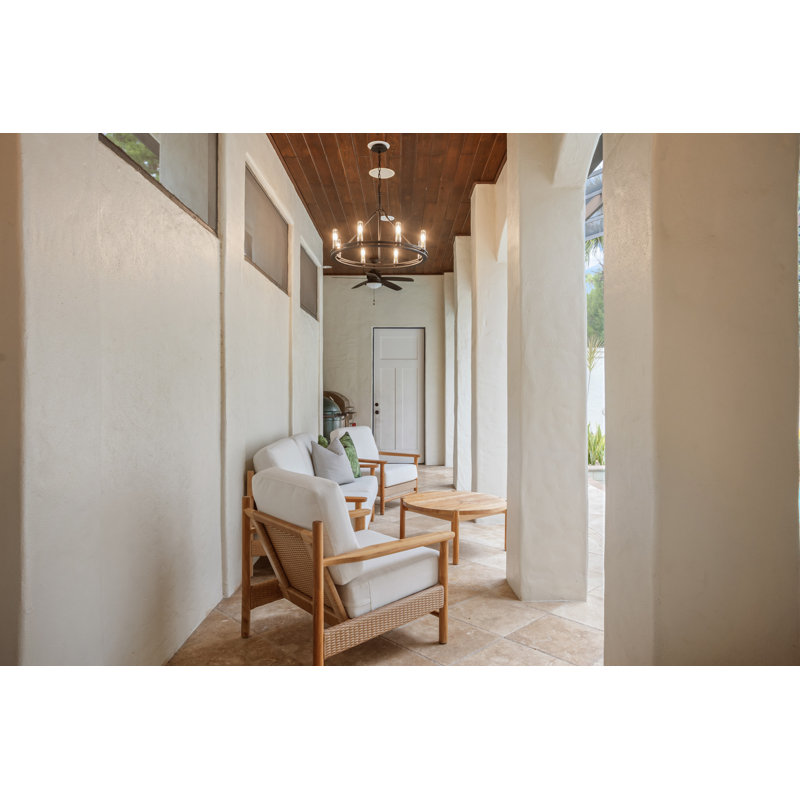 Sutton 32" 8-Light Exterior Chandelier