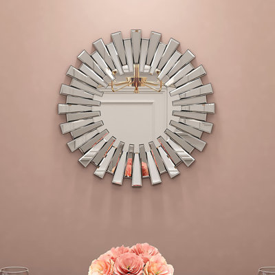 Freelon Round Sunburst Accent Mirror