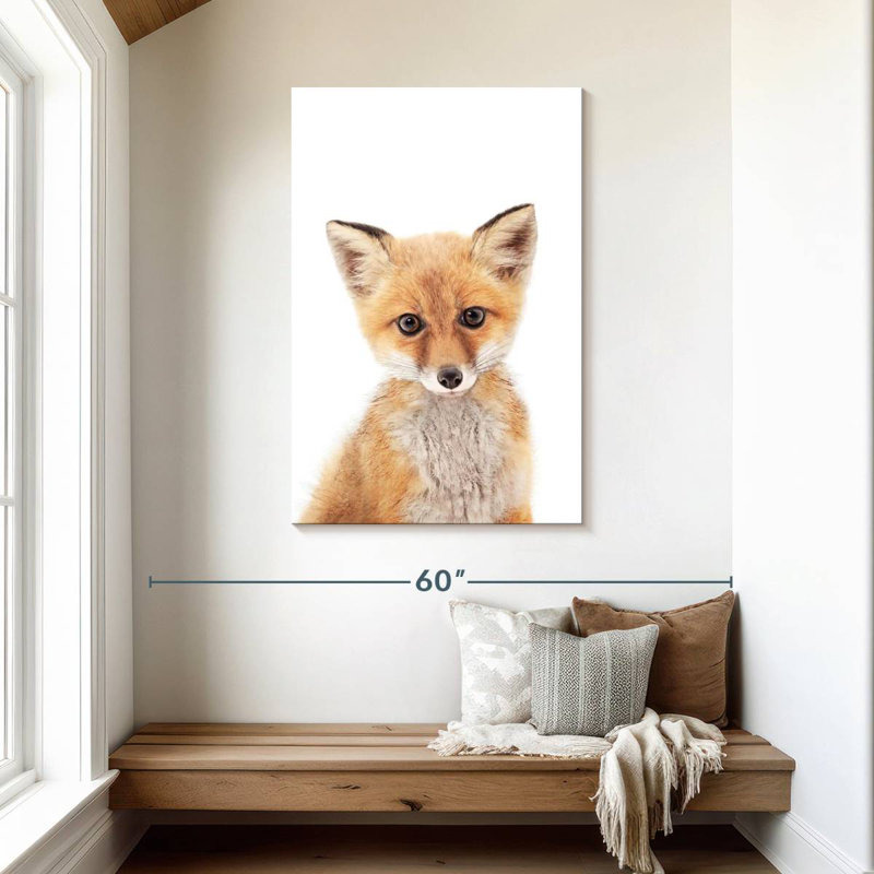 Brampt Baby Fox, 45" H x 30" W