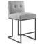 Tabouret de bar en acier inoxydable Privy Performance de Modway-240901632-240901840-240881306