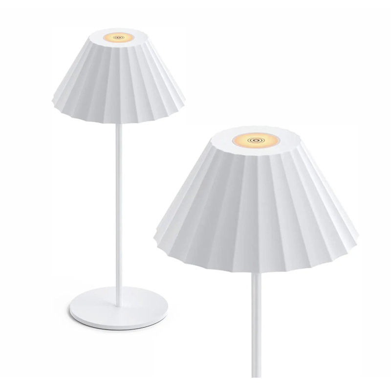 Elysium Cordless Rechargeable LED Table Lamp Waterproof, Touch & Dimming, Customizable Colors, White