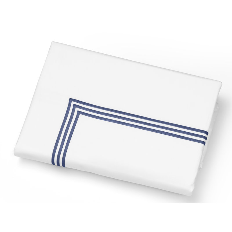 Platinum Duvet Cover, King Duvet Cover, White/Dark Blue