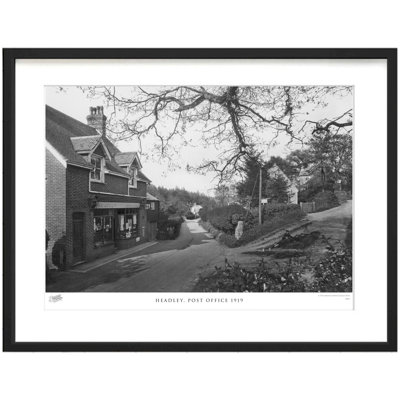 Headley, Post Office 1919 by Francis Frith - Single Picture Frame Print