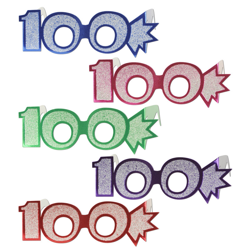 Lunettes de vue en aluminium scintillant "100"