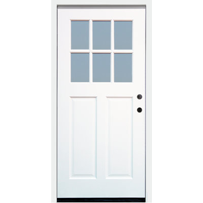 Porte d'entrée en bois pré-installée prête à installer