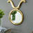 12.5" x 16" Modern Round Mirror