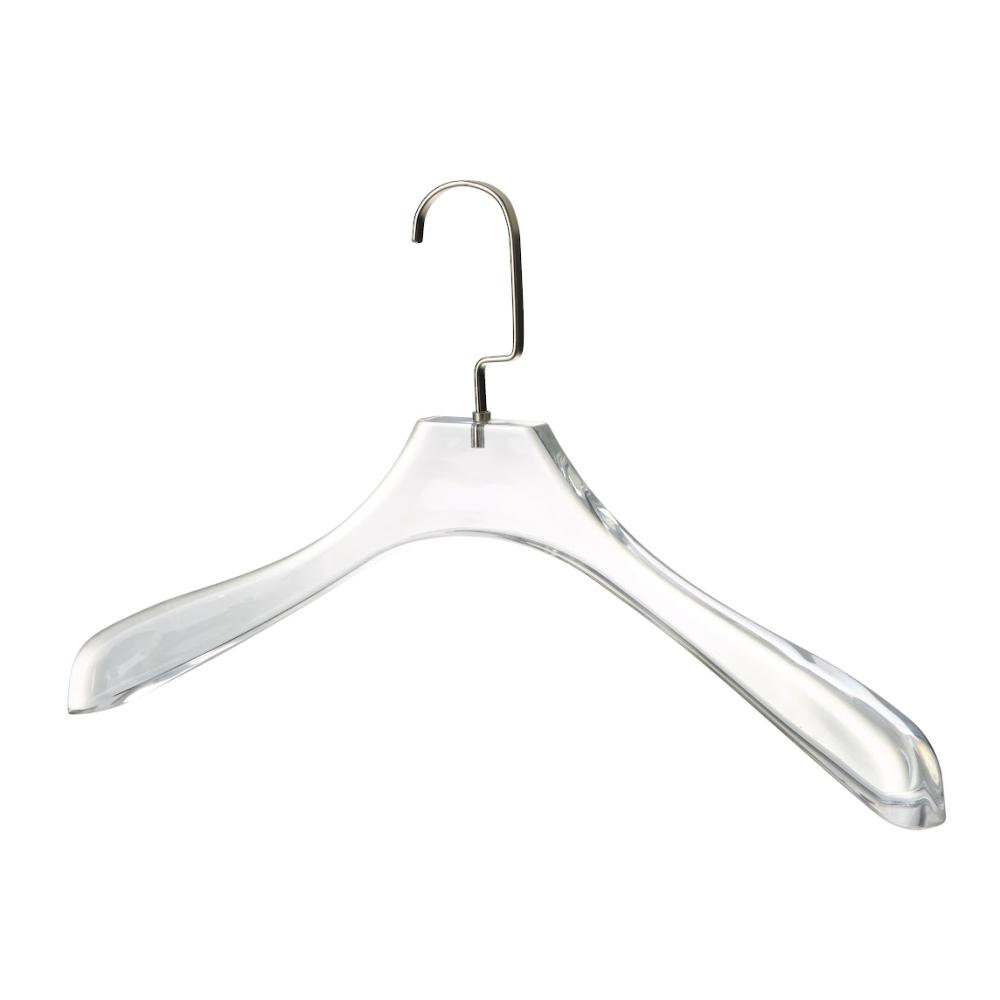 Ajee Clear Coat Hangers Made of Clear Acrylic for a Luxurious Look and Feel for Wardrobe Closet Rebrilliant 