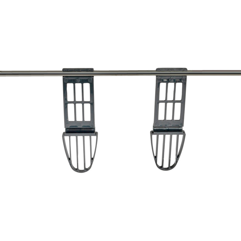Multi-Tier Silver Stainless Steel Laundry Drying Rack with T Bar