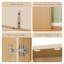 Armoire de rangement en bois cannelé de 72 po de hauteur avec portes, 6 tablettes de porte, organisateur, armoire polyvalente pour la cuisine, la salle à manger, l 30 po x P 15,75 po x H 72 po.-24698024