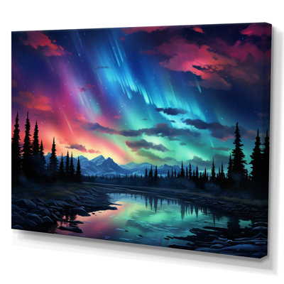 Lumière polaire Canada III sur toile