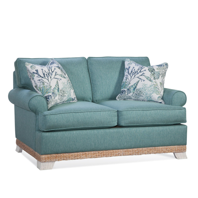Fairwind Loveseat, Blue Buffalo Check; 0120-61