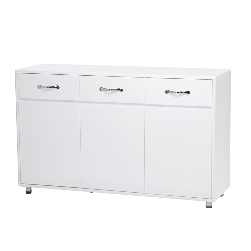 Table d'appoint Three Doors, Blanc