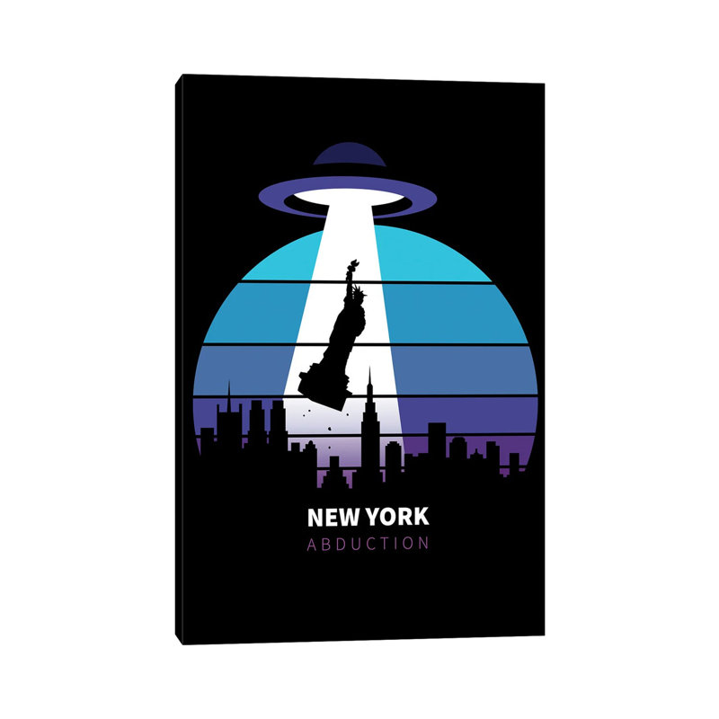 Abduction Of The Statue Of Liberty by Alberto Perez - Wrapped Canvas Print, 30.48 cm H x 45.72 cm W