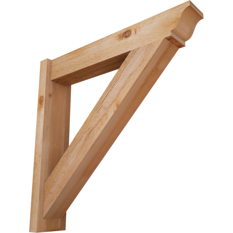 Persienne traditionnelle en bois rustique, P 30 po x H 30 po, Cèdre rouge de l'Ouest de 6 po (sciage brut)