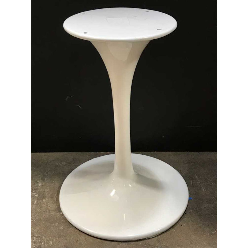 Modern Round  Dining Table Base White, 29"H x 20"L x 20"W