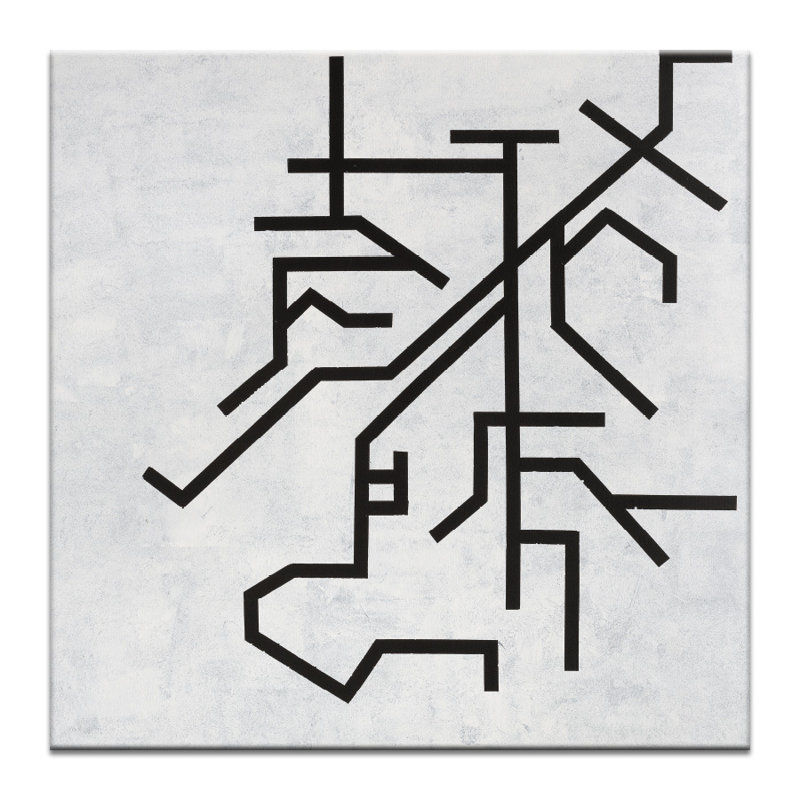 Geometric 4 by Chalie MacRae - Print on Canvas, 76cm H x 76cm W x 3.8cm D