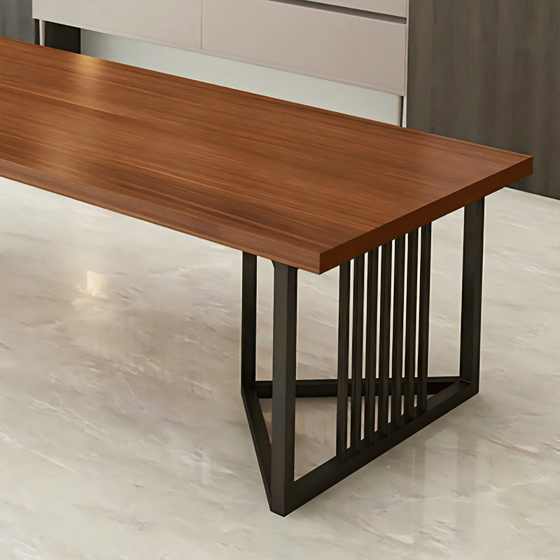 Table de conférence 94,49 po style industriel nordique minimaliste brun, H 29,53 po x L 94,49 po x l 35,43 po