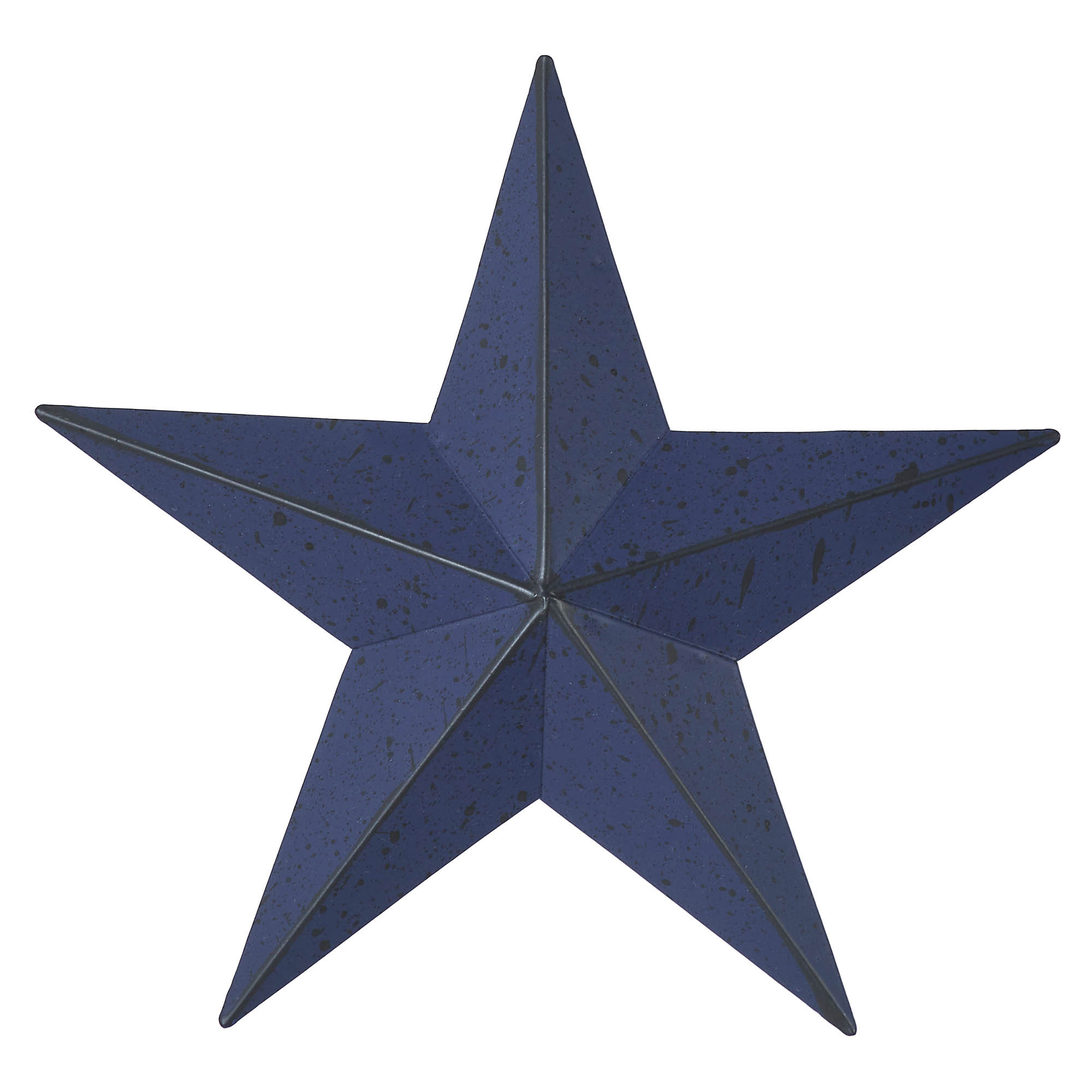  Festive Metal Star Wall Decor, Navy, 8" H x 8" W x 0.75" D