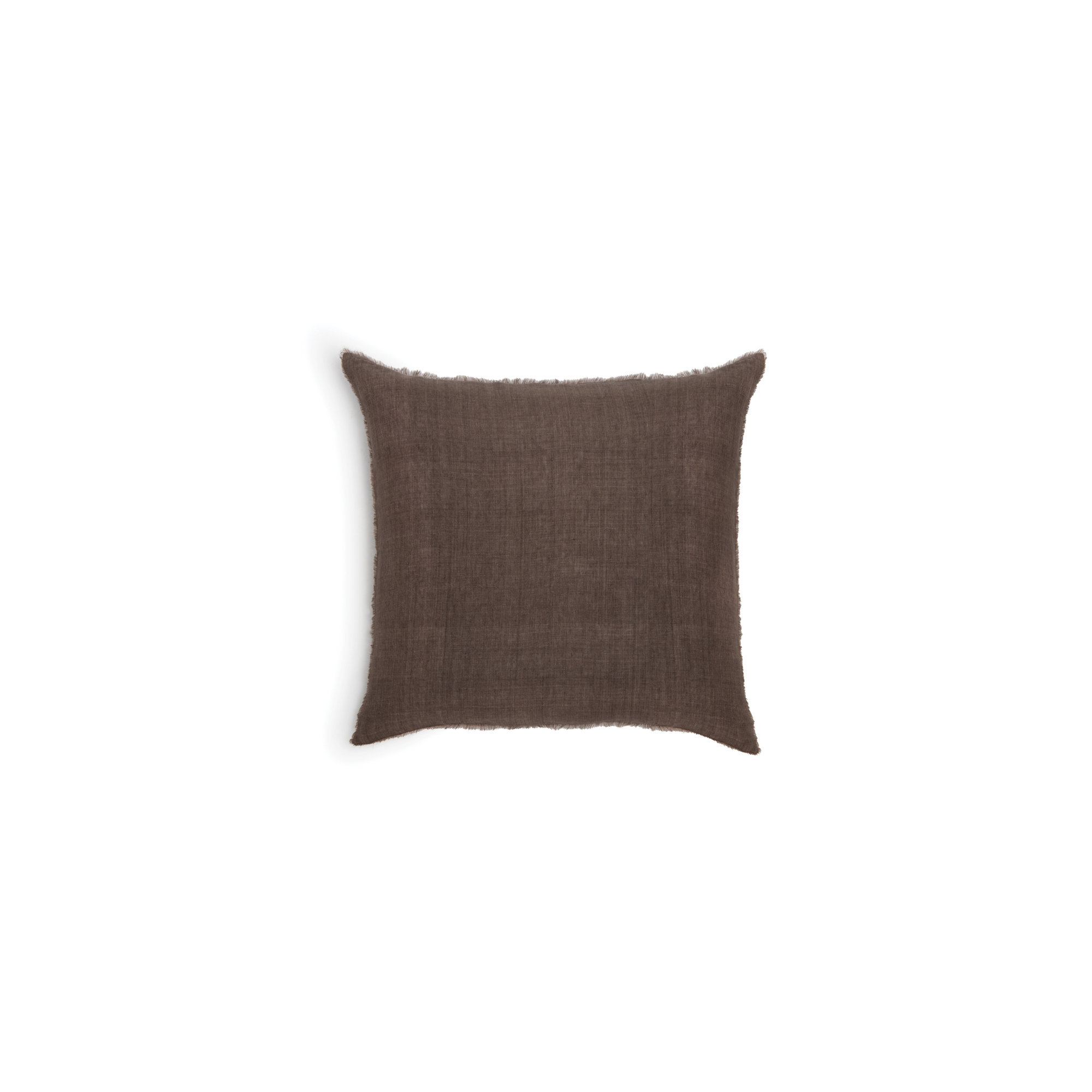 Hunter 100% Linen Sham Set, Euro, Walnut