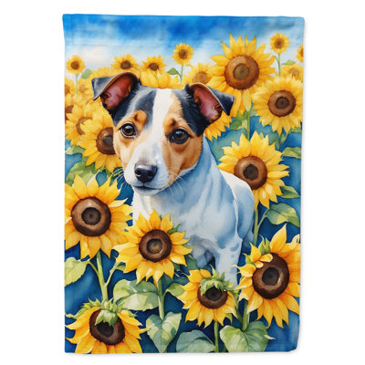 Drapeau de la maison du tournesol Malamute d'Alaska