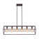 6 - Light Linear Geometric Rectangle Island Chandelier