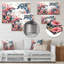 «Grey Pink Dancing Dolphins Sea Creatures - Sea Creatures», reproduction d'art-2037207105-2037207117
