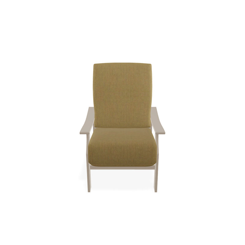 St. Catherine Outdoor Lounge Chair, Canvas Heather Beige Sunbrella® Canvas, Textured Desert