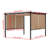 Aoodor Aluminum Pergola with Canopy-90610976-90610977