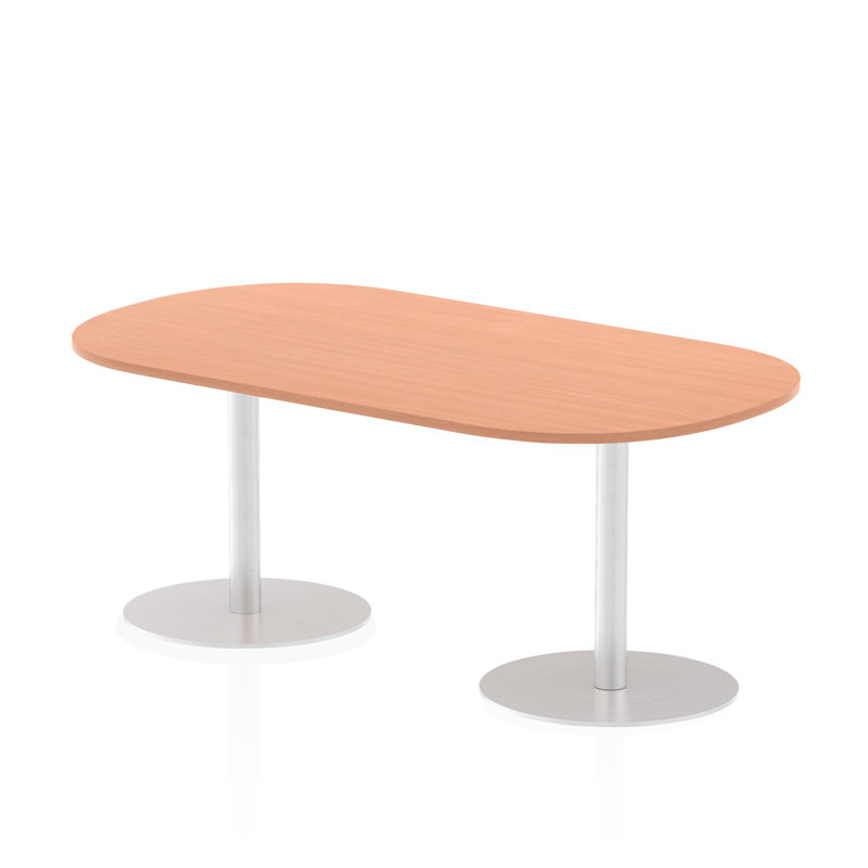 Libbe Oval Conference Table, Beech, 72.5cm H x 180cm W x 100cm D